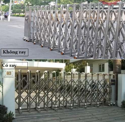 2 loại cổng inox chạy điện
