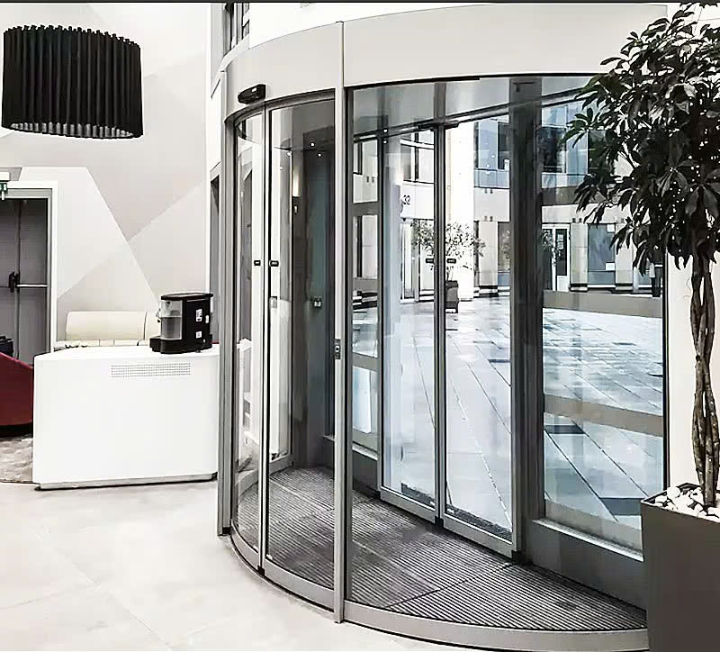 cửa trượt cong tự động
