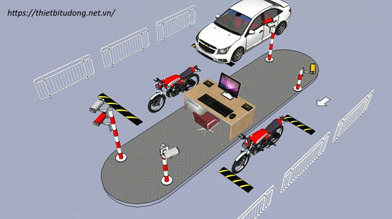 mô hình 1uanr lý 1 máy 3 làn xe