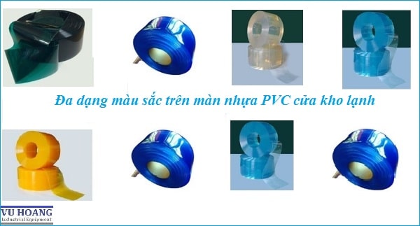Màn nhựa PVC cách nhiệt cửa kho lạnh đầy đủ các loại