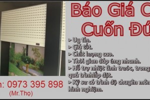 Báo giá cửa cuốn tự động Đức rẻ nhất, thi công đúng tiến độ