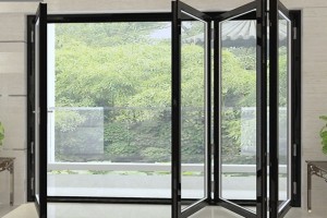 Cửa trượt kính xếp lớp nhiều cánh tự động TAESUNG Hàn Quốc